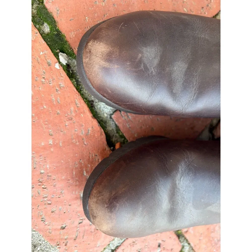UGG Women's Australia Mischa Boots Stout Brown Waterproof Suede Leather Size 10